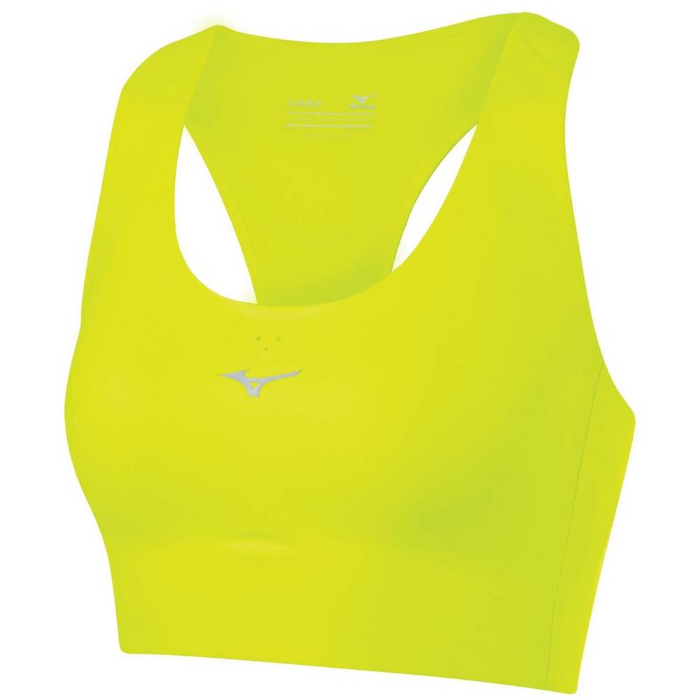 Sutiãs de Desporto Mizuno Aero Crop - Mulher - Amarelas - SLRGX8470